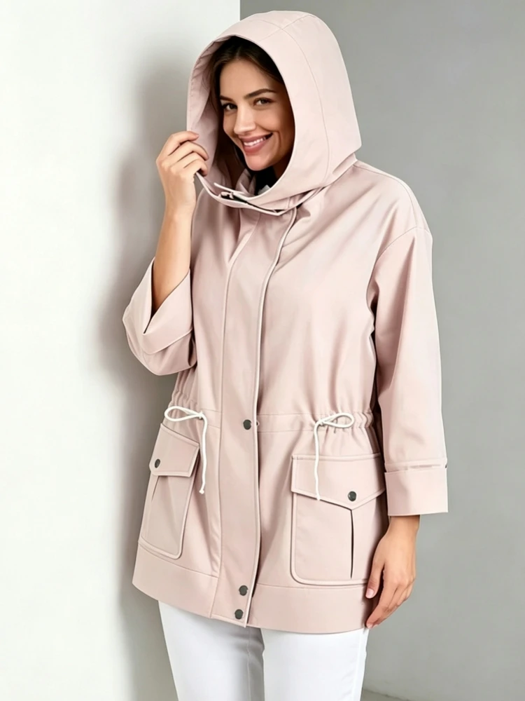1XL-5XL Plus Size Autumn Winter Bomber Jackets For Women Outerwears Oversized Jacket Woman Streetwear Coats Trench Coat