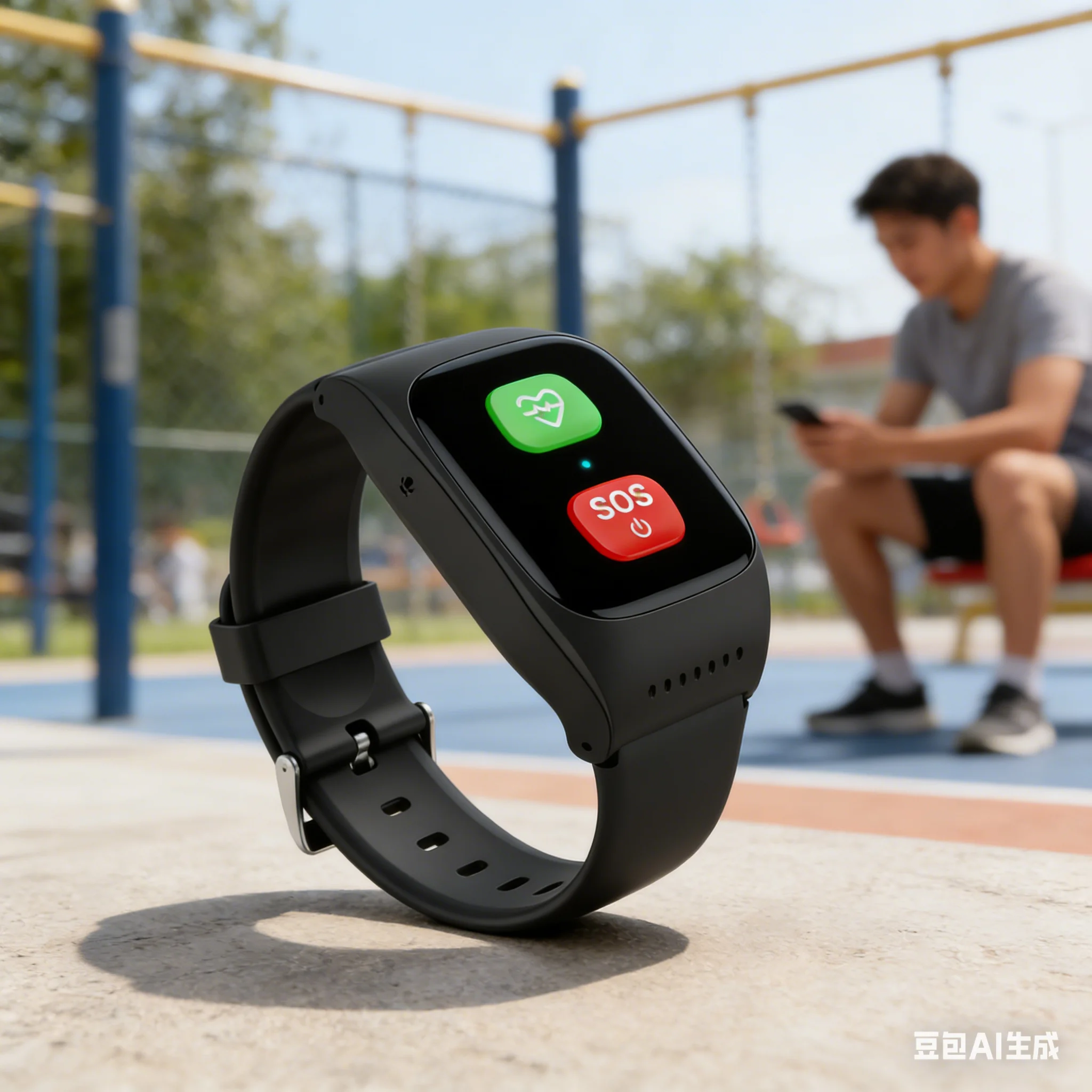 

Смарт-браслет с обнаружением падения 4G, черный для умных часов, сохраняющий голосовой вызов для пожилых людей, интеллектуальная замена, практичные детали