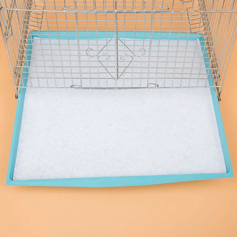 

100pcs Extra Thick Bird Paper Liners Odor Absorbing Disposable Cage Mats For Parakeet Reusable Lightweight Pet Cage Accessories
