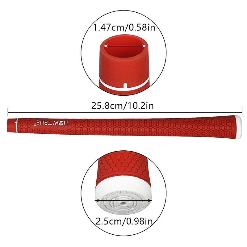 1 قطعة لينة المضادة للانزلاق نادي الغولف القبضات القياسية الرجال المطاط الطبيعي عالية الجودة مكاوي الغولف/الغابات العالمي القبضات 6 ألوان