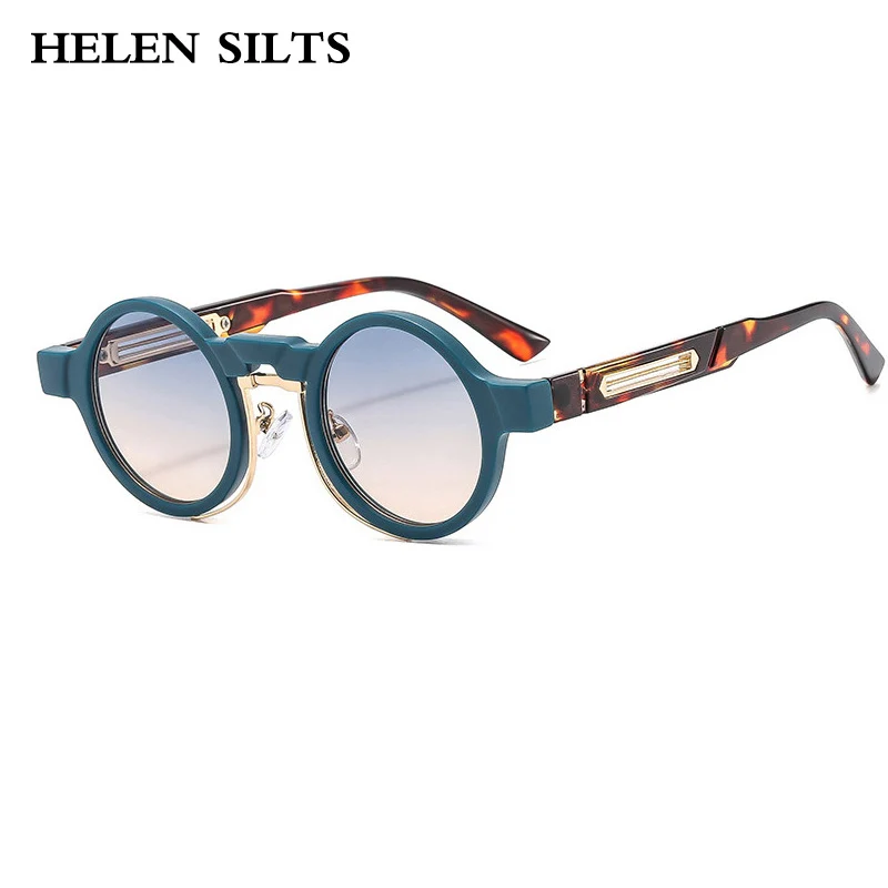 

Retro Punk Style Small round Sunglasses UV400 Gradient Shades Unisex Fashion Sun Glasses for Men And Women