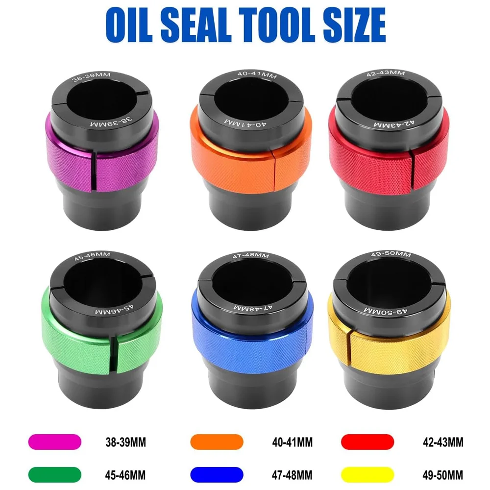 

Регулируемый драйвер уплотнения вилки из алюминиевого сплава с ЧПУ 38-50 мм для ножек вилки мотоцикла HONDA KTM EXC SX - многоцветный