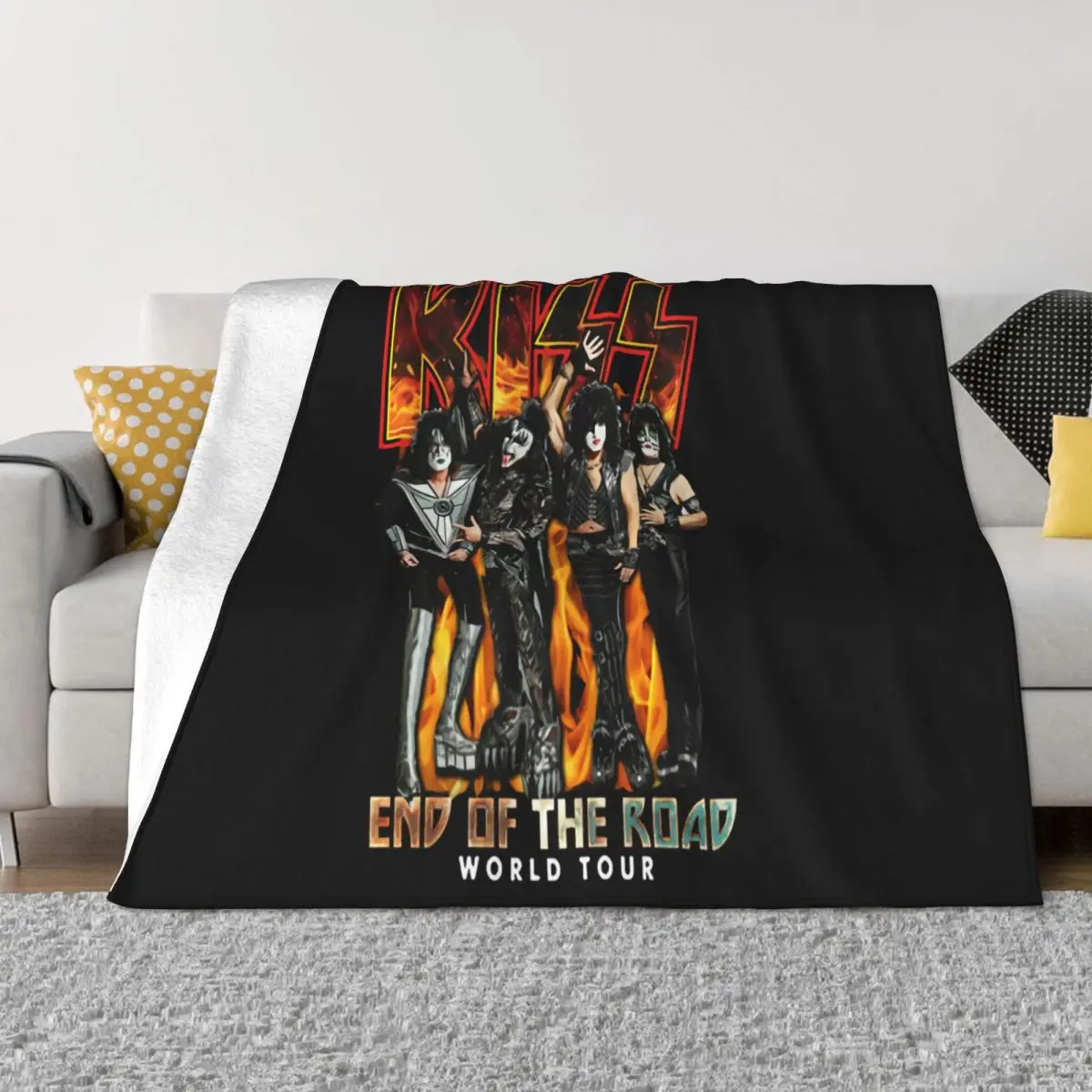 Kiss Tour 2020 End Of The Road Full Dates T- Exclusive New Arrival Male Cheap Sale Newest Natural Fashion Sale Throw Blanket