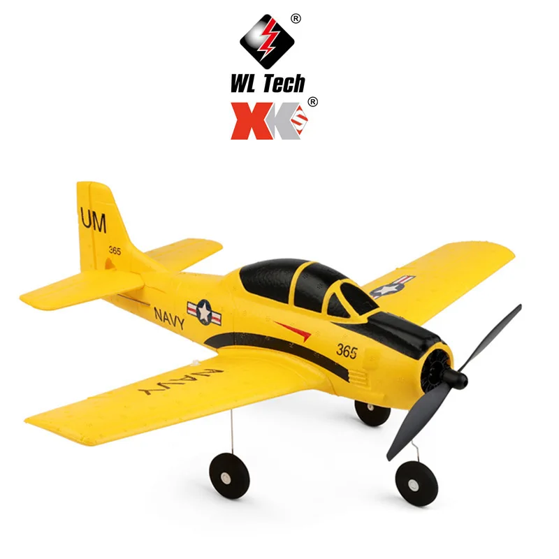 Wltoys A210 4 channel remote control aircraft fixed wing foam glider T28 electric fighter stunt aviation toy model