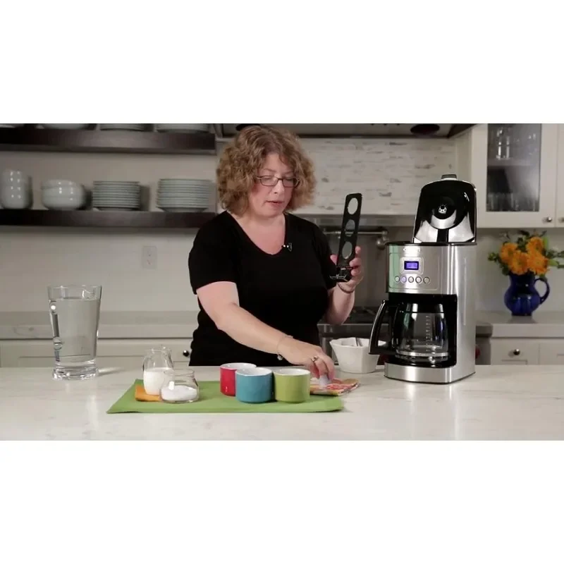 Máquina de café HAOYUNMA, cafeteira, 14 xícara jarra de vidro, totalmente automático para controle de força Brew, 1-4 Cup Setting