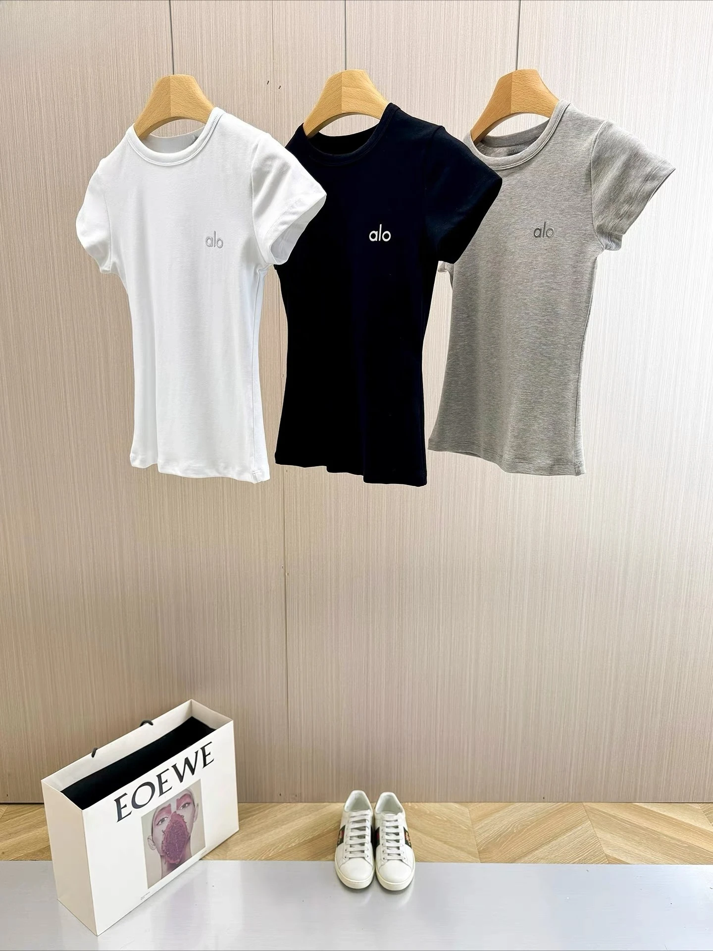 

Al New Fashion Women's Fitness Skinny Short Sleeve Skinny T-Shirt Running Printed Bottom Shirt Fitness Sports Top