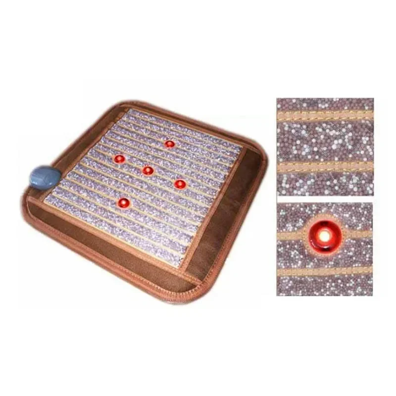 Far Infrared Photon Therapy Magnetic Bio Amethyst Massage Mattress Relief The Pain Heating Mat Negative Ion Gemstone Stone