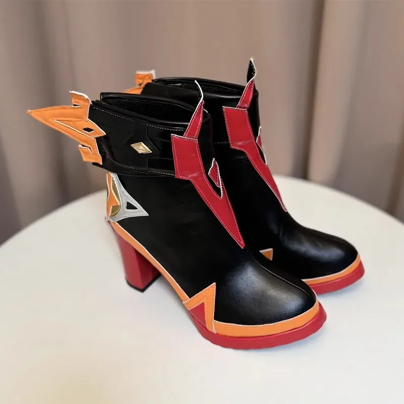 

Mavuika Shoes Game Genshin Impact Mavuika Cosplay Boots Women Halloween Cosplay Prop Custom Made Shoes