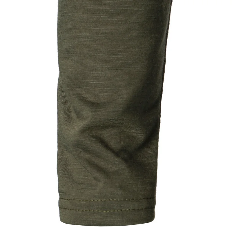 Herren-Langarm-T-Shirt mit Kapuze, Kordelzug, Baumwolle, lässig, gemütlich, einfarbig, schmale Passform, für Herren, Sport, Fitness, atmungsaktiv – Detail 10