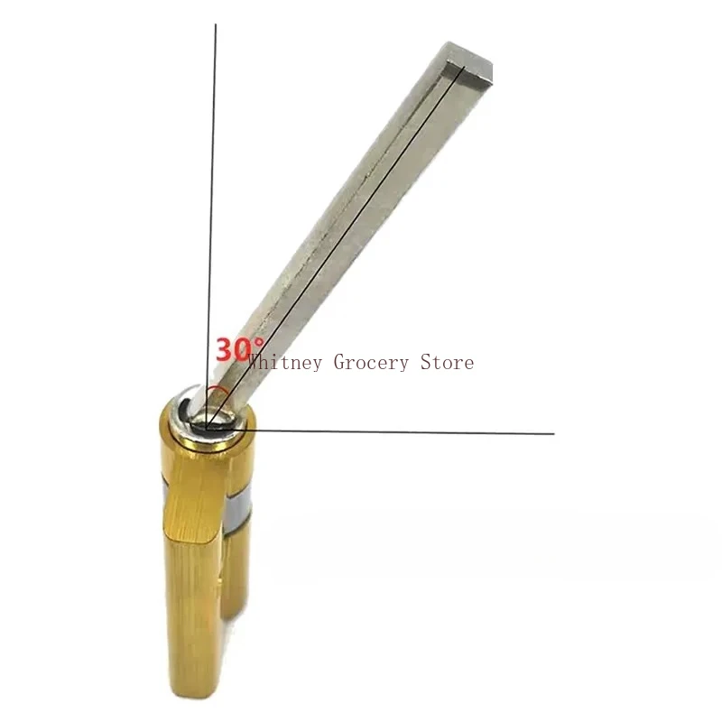 Special Lock Core for Fully Automatic Fingerprint Lock Cylinder H=32mm with 2 keys 8x4mm Flat Rod Anti-Theft Door Emergency Lock
