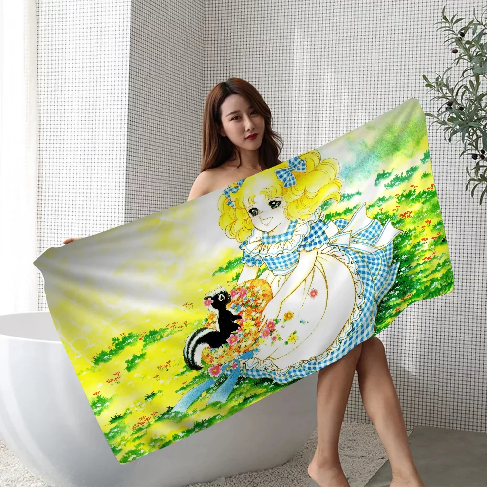 Candy Candy Towel Microfiber Beach Towel Absorbent Quick dry Soft Yoga Swimming Resort Mountain Climbing Towel