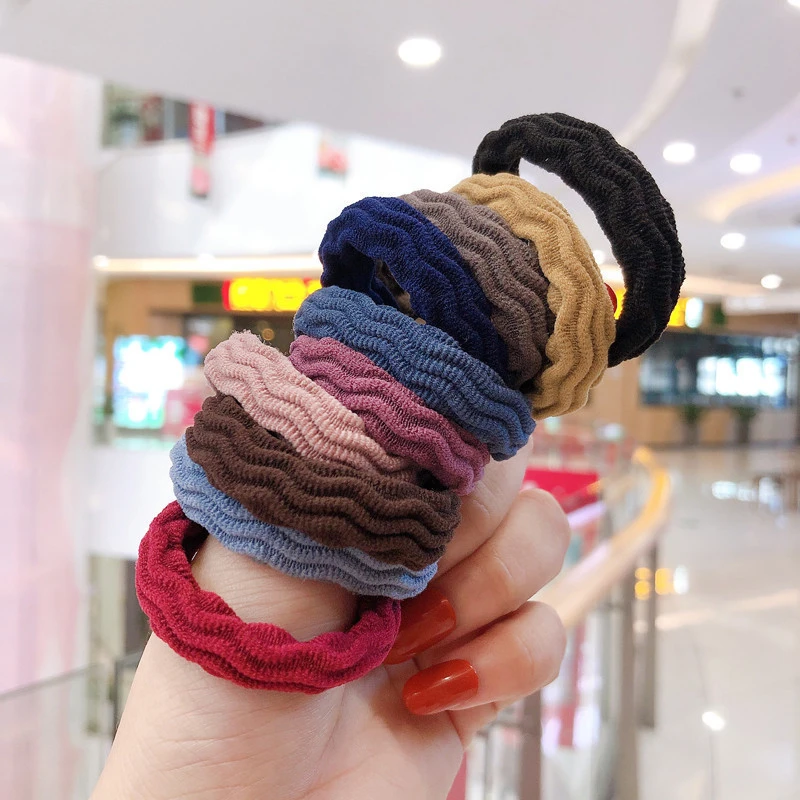 20PCS Elastic Hairband Scrunchie Ponytail Rope Holder Rubber Towel Hair Bands Ring Ties Headwear Fashion Hair Accessories