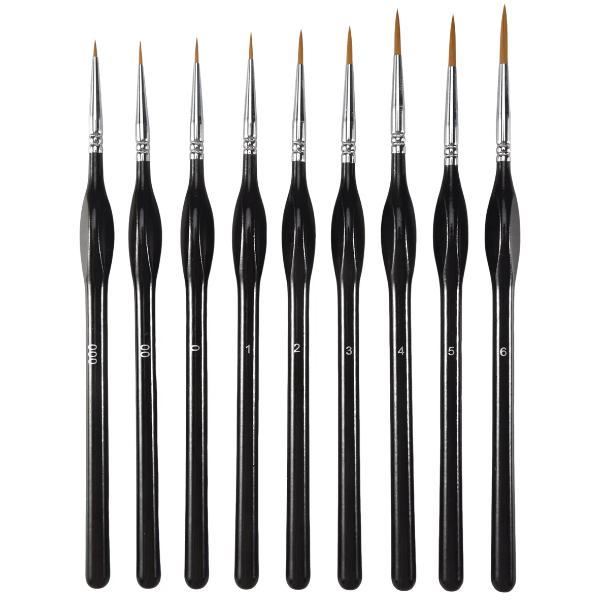 KEKA Detail Paint Brushes Set 9Pcs Miniature Brushes,Suitable for Acrylic Painting, Oil, Watercolor, Paint By Numbers