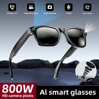 New Smart Glasses Voice Assistant BT Call AI Translation Music Earphones 800W HD Camera Video Recording Fashion Sport Sunglasses