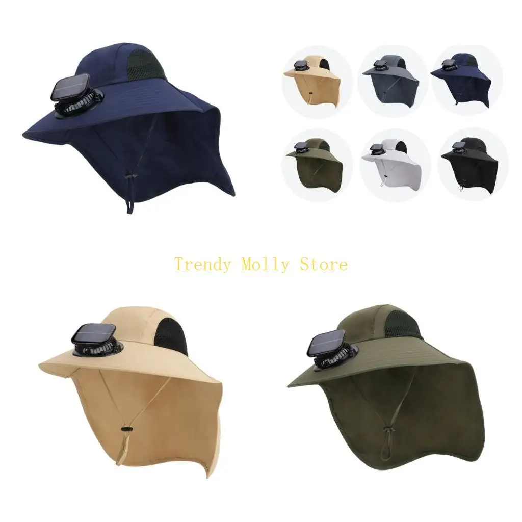 

N5KB Practical Nylon Fabric Fisherman Hat Fan Wear Resistant For Outdoor Adventures