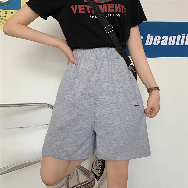 Pantaloncini donna ciclismo vita alta Harajuku sport moda pantaloni sportivi coreani Casual Streetwear estetica Pantalones Cortos estate