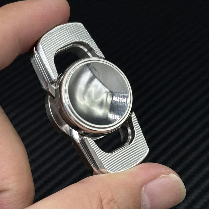 موضة الفولاذ المقاوم للصدأ EDC اليد سبينر الإبداعية الإصبع الدورية اللعب تخفيف التوتر والاسترخاء تململ سبينر ADHD ألعاب متململة #1