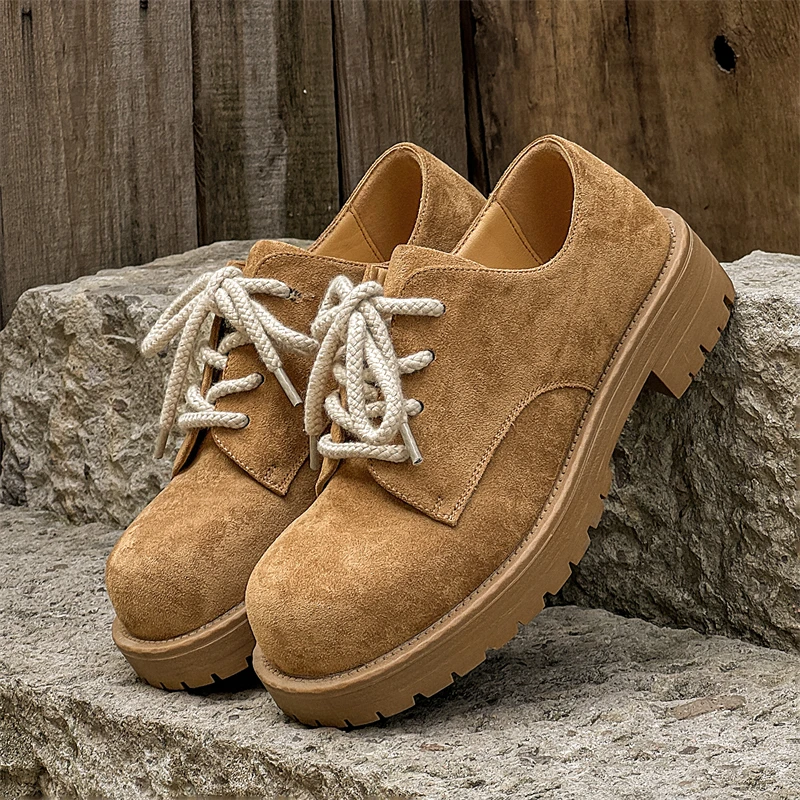 

Men Fashionable Casual Shoes Suede Solid Color Business Casual Comfortable Men Shoes