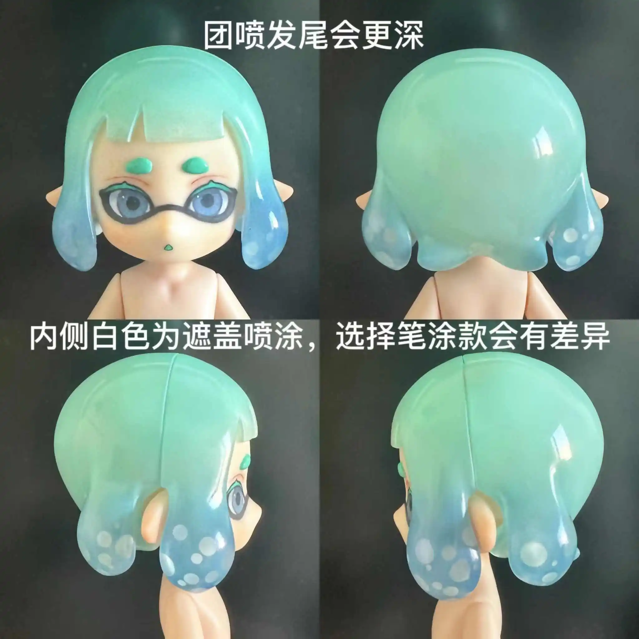 Peluca de cabeza BJD de pelo corto OB11 Gsc hecha a mano, modelo de pelo, accesorios bonitos, accesorios de juego, figura de Anime, juguete para niños, regalos, Cosplay