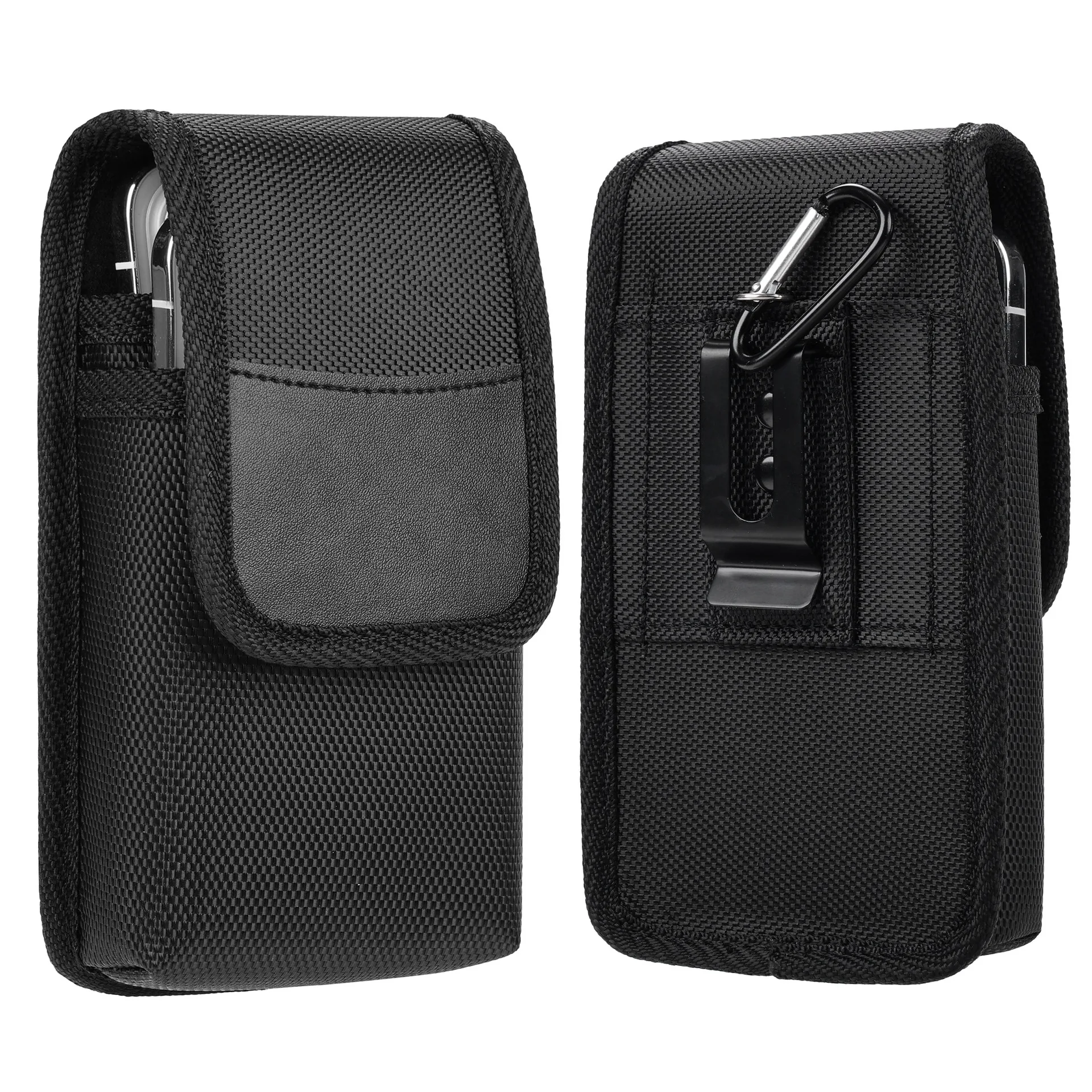 

Suitable for 7.2-inch vertical double-layer durable Oxford fabric waist-hung wallets and belt-wearing work waist bags
