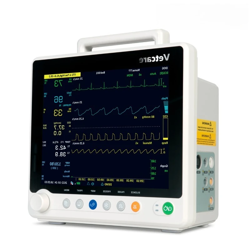 

Pet Hospital Clinic Vital Signs Veterinary Blood Pressure Monitor Veterinary Anesthesia Monitor Multi-Parameter Medical Monitor