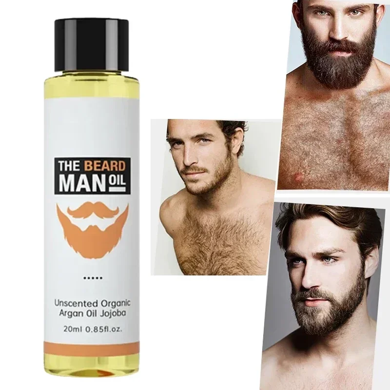 Beard Growth Oil for Men Hair Growth Products Thickener Nourishing Beard Grooming Treatment Beard Care Hair Loss Product