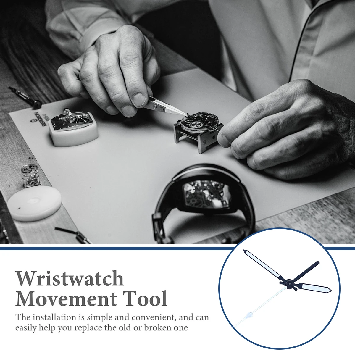 Аксессуары для часов VK63, 6 штифтов для часов, черный указатель, зеленое свечение, подходит для VK63, кварцевый механизм, модифицированные стрелки часов