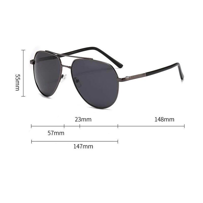 Aviation Polarized Sunglasses For Men Women Fashion Vintage Retro Night Vision Driving Fishing Yellow Polaroid Sun Glasses 2024