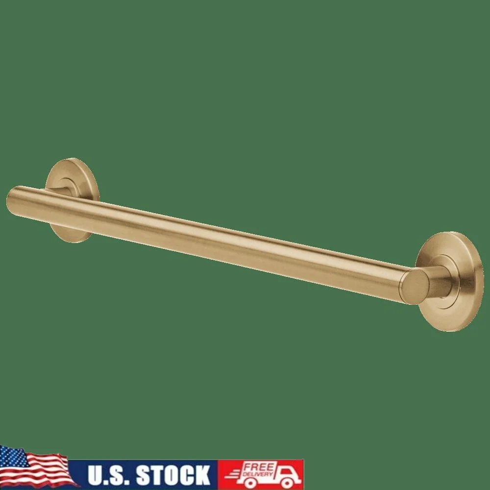 Contemporary Decorative ADA Grab Bar with Touch2O Technology Bronze Finish LED Indicator 24