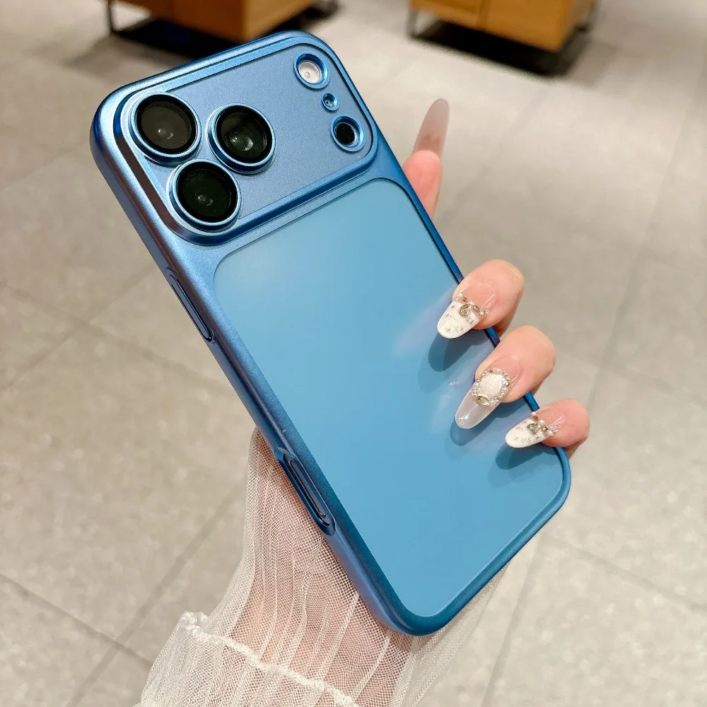 Official Cosmic Orange Plating Frosted Translucent Thin Phone Case For iPhone 17 Pro Max Air Series Bumper Cover for 18 Pro Case