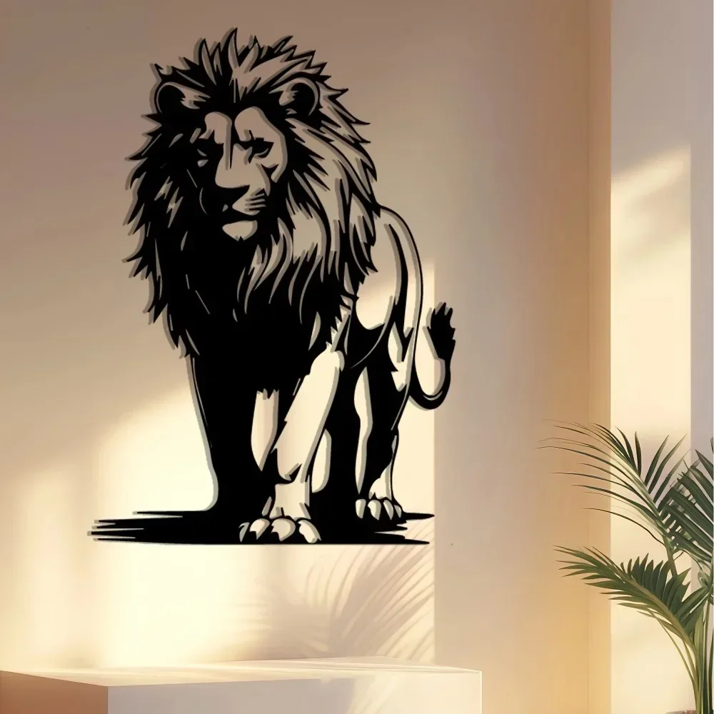 CIFBUY Iron Wall Art Lion Family Stencil Waterproof Sculpture For Home Living Room Patio Hanging Decor Gift