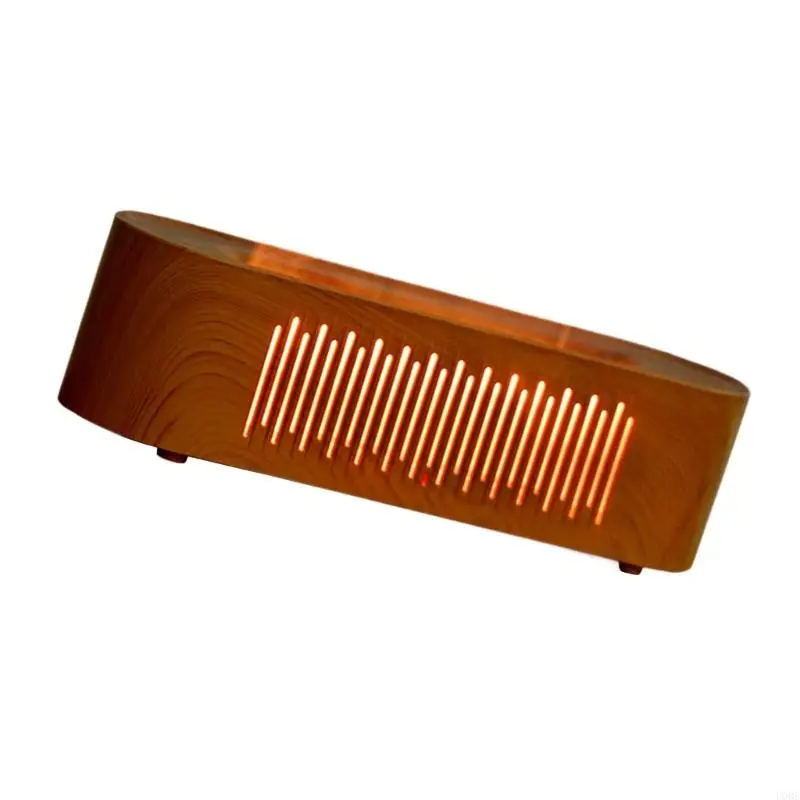 Simulated Flame Essential Oil Diffuser with 6 Color Light Flame Aromatic