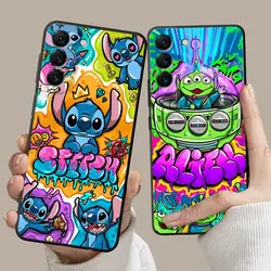 Disney Multiple Stitches Phone Case for Samsung Galaxy S23 Ultra S22 S20 FE S21 Plus 5G S10 Plus S22Ultra Silicone Black Cover