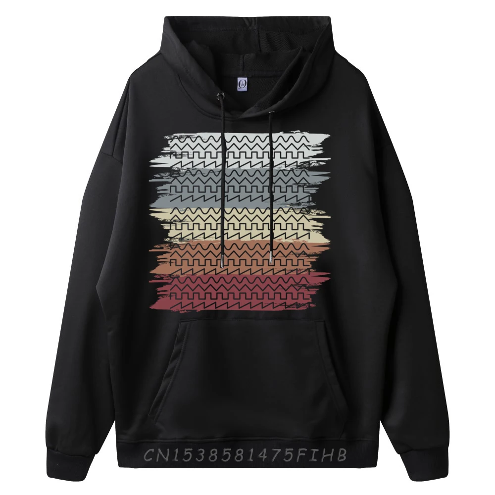 Modular Synthesizer Vintage Techno Analog Waveform Men's Sweatshirts Tops Memorial Day Man Sweatshirts