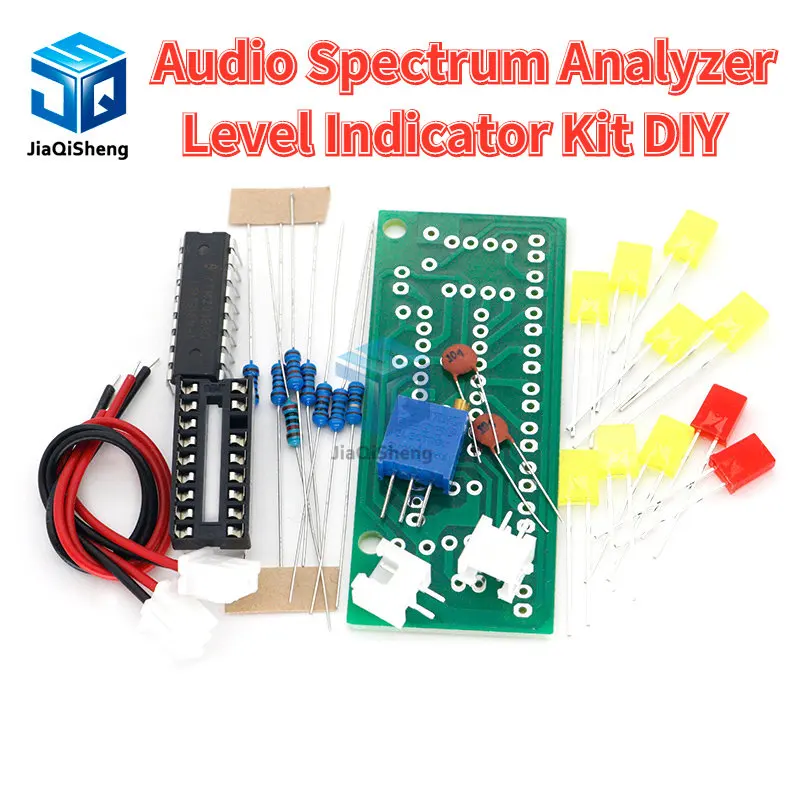 LM3915 10 LED Sound Audio Spectrum Analyzer Level Indicator Kit DIY Electoronics Soldering Practice Set