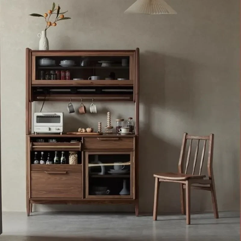 Nogal negro, silla de comedor con respaldo, comedor totalmente de madera maciza, muebles, apartamento pequeño