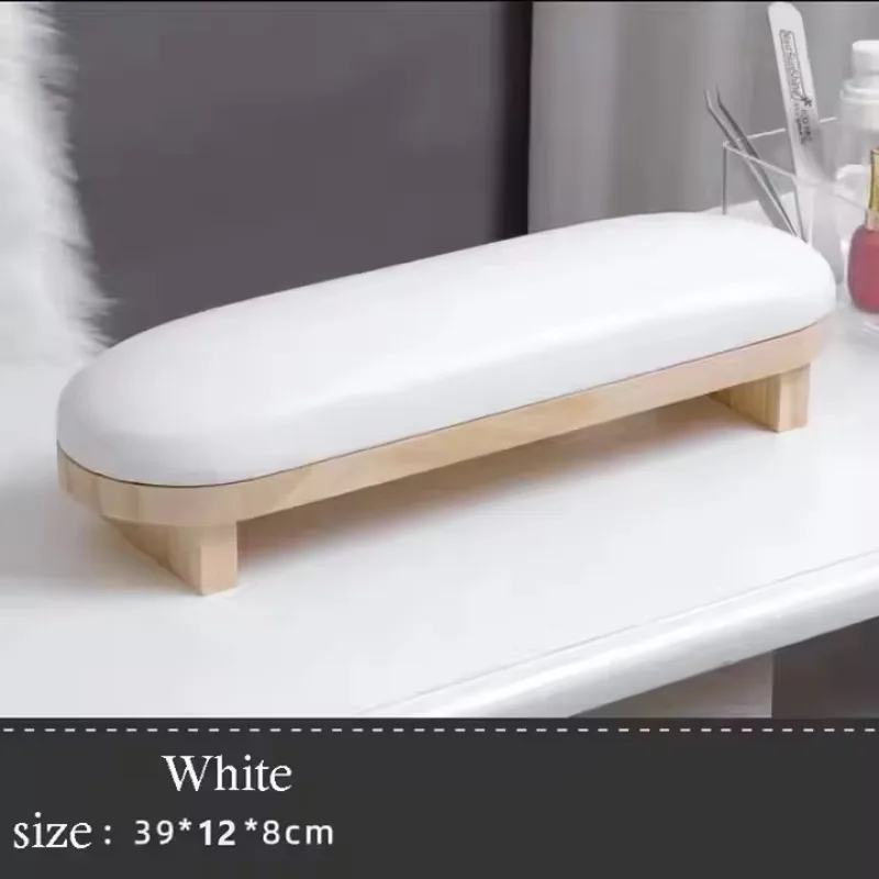 Soft & Flexible PU Leather Nail Arm Rest - Ergonomic Hand Pillow Cushion for At-Home/ Salon Beauty Care