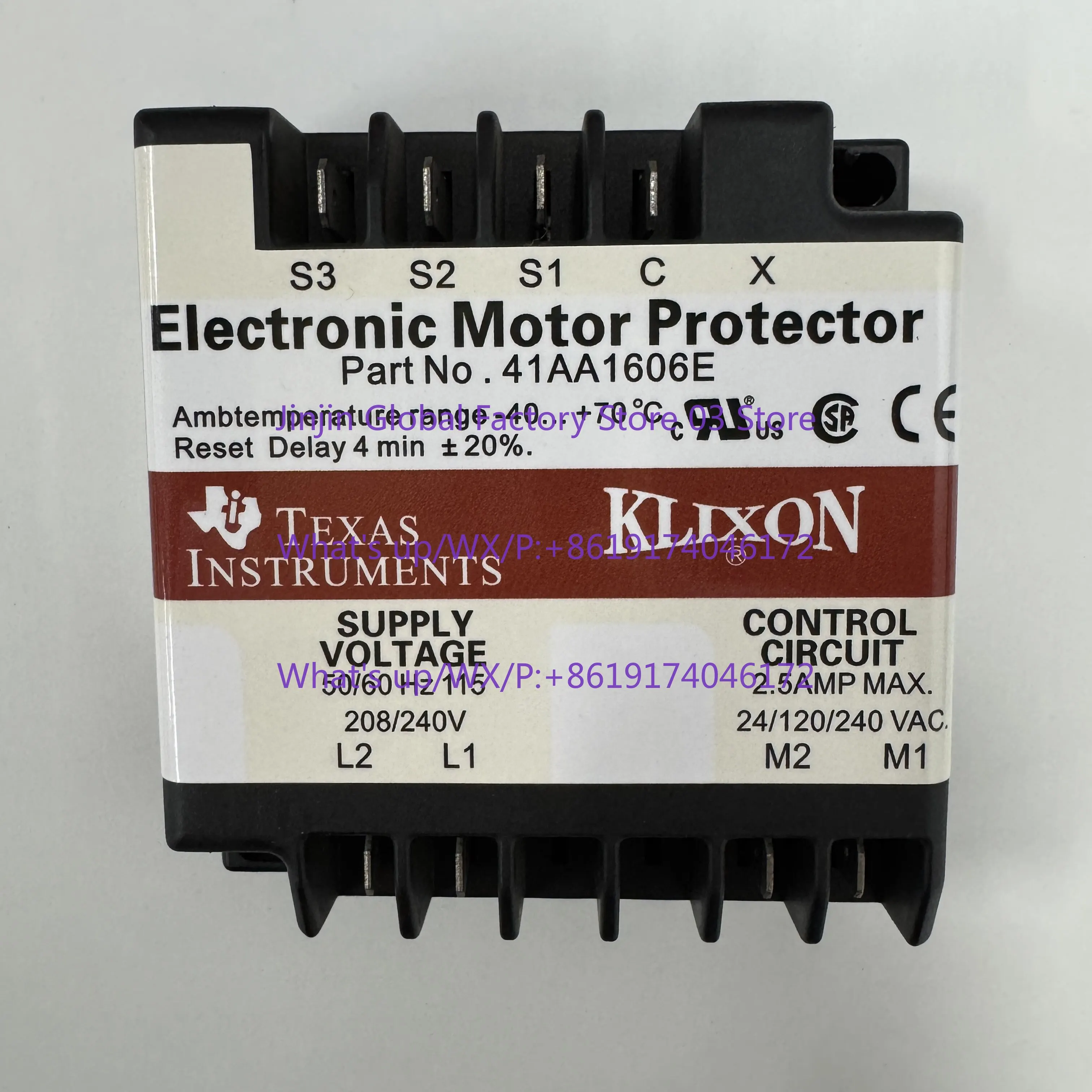New compressor motor protection module controller 41AA1606E KRIWAN INT69 SC DMY