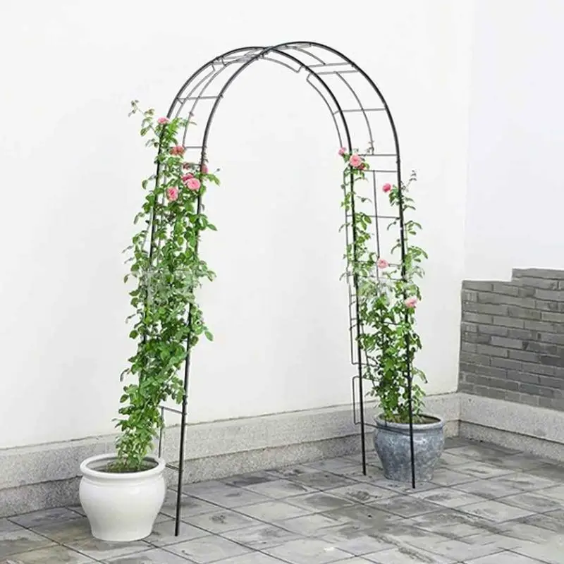 Soporte para globos de arco de boda, estante de vid en forma de cenador de jardín, estante de flores de Metal, estante de escalada para plantas, decoraciones para fiesta de cumpleaños