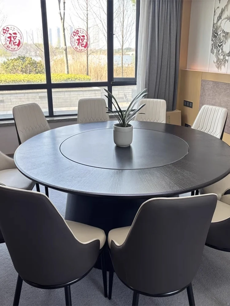 ホテルレストラン 新中華風電動丸テーブル 15名様用と20名様用 ホテルボックス