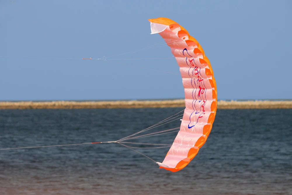 Outdoor Fun Sports Power Dual Line Stunt Parafoil Fallschirm Regenbogen Sport Stranddrachen für Anfänger – Detail 3