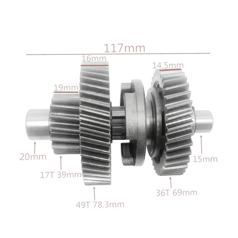 AE6-Asse di uscita Albero dell'ingranaggio di uscita Albero intermedio per Hammerhead 150CC 200CC 300CC Go Kart Dune Buggy centrale