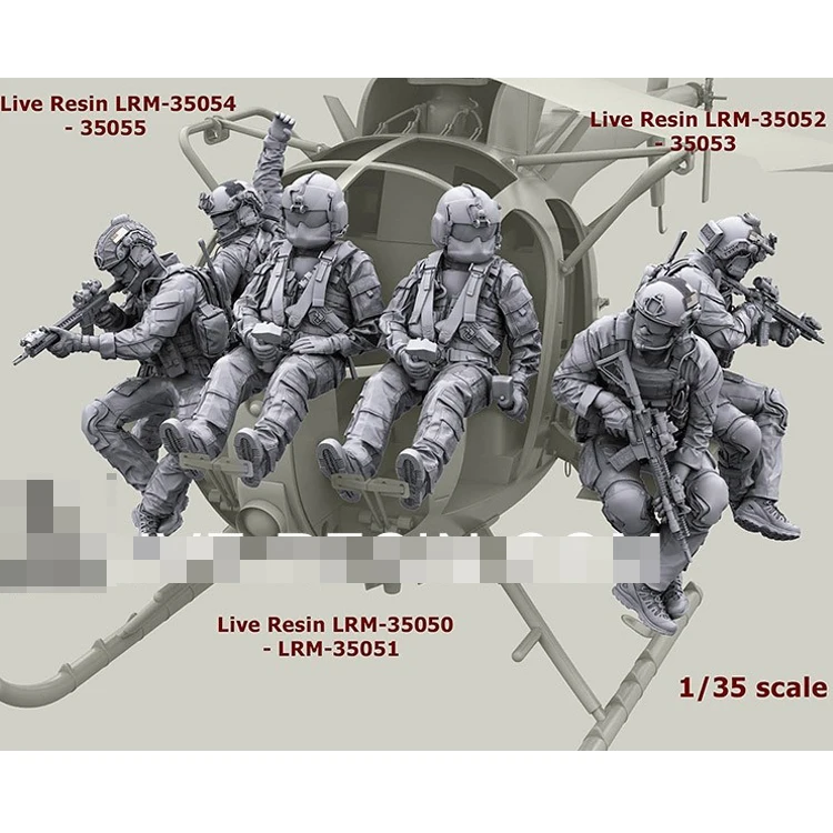 1/35 Hars Model Figuur Gk Soldaat Militair Thema Moderne Soldaat, Moderne Luchtmacht 9 Mensen Set Ongemonteerde En Ongeverfde Kit