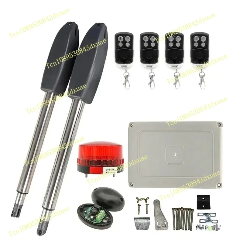 400KG Automatic Electric Swing Gate Opener Kit Pull Arm Drive Swing Door Operator Motor Actuator Multi Remote Control Optional