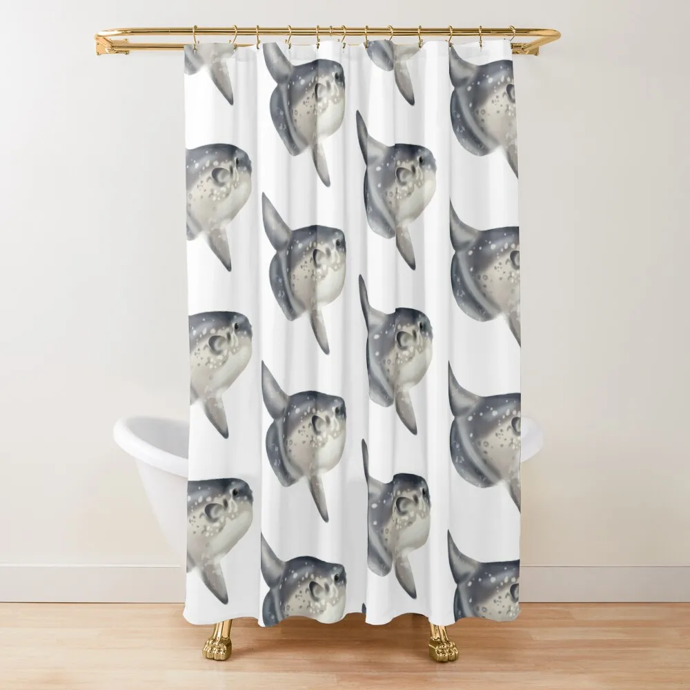 

Ocean Sunfish Shower Curtain For Bathrooms Waterproof Fabric Shower Curtain