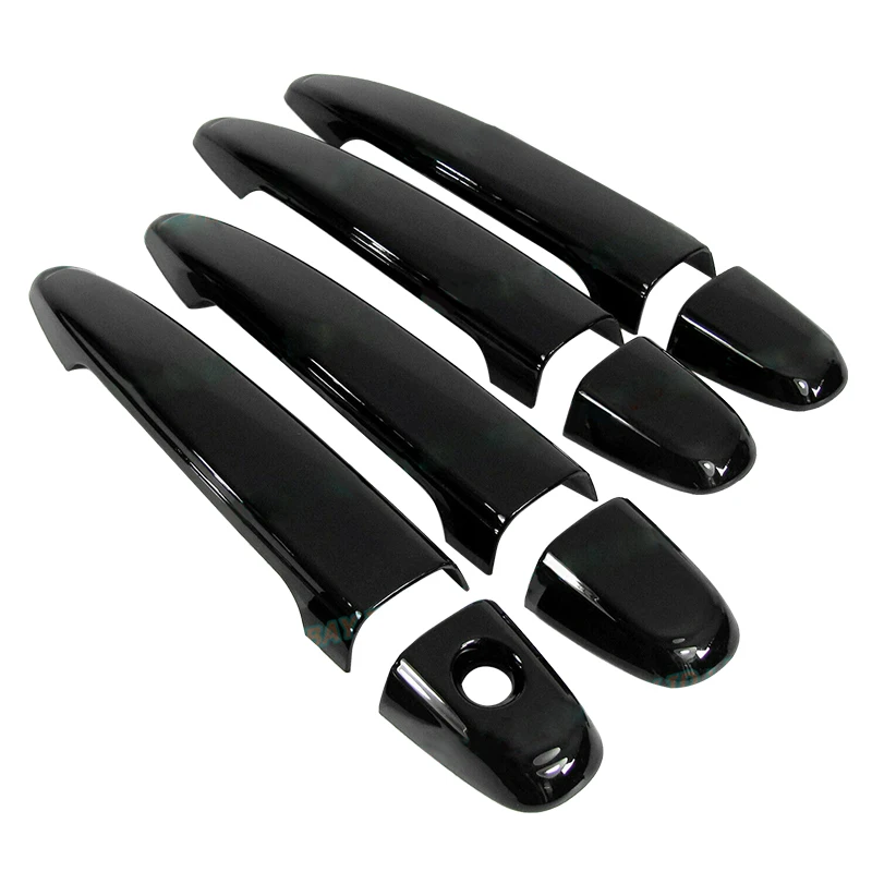 Car Front Rear Left Right Door Handle Cover Trim Kit Glossy Black Fit for Lexus GX470 SUV 2009 2008 2007 2006 2005 2004 2003