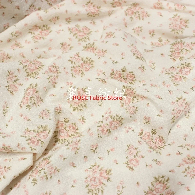 

Floral Printed Jacquard Cotton Fabric Thin Cotton Blended Fabric, for skirts, dress, blouse, tops, table cover, costumes design,