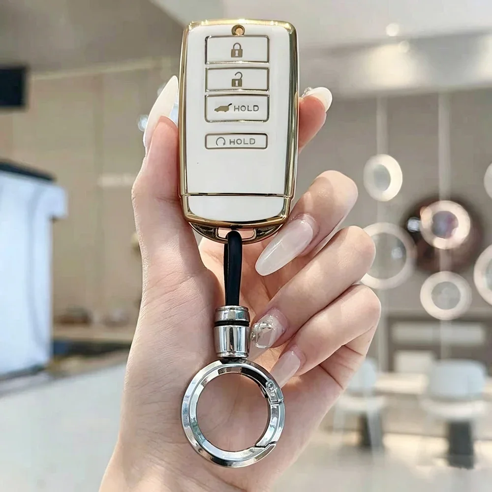 TPU Car Key Case Cover Shell Fob Holder for Honda Acura RLX MDX CDX TLX-L NSX RDX Auto Shell Fob Protector Accessories