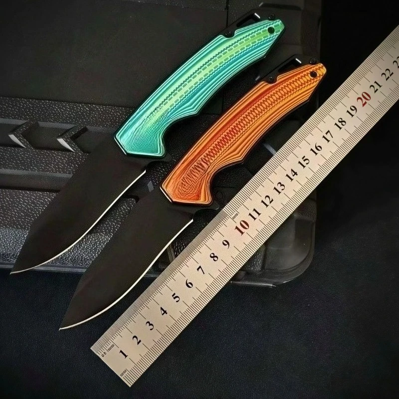 

Dual-color G10 Handle 8CR13MOV Blade Folding Knife Portable and Practical Fruit Knife for Outdoor Camping EDC Tools