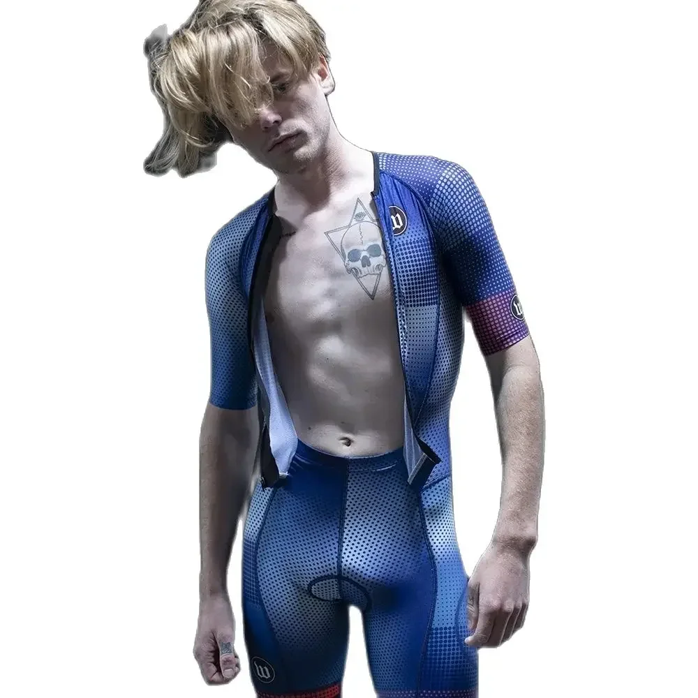 Wattieink-Conjunto de Ropa de triatlón para hombre, mono de equipo profesional Uci, Maillot de Ciclismo, 2020